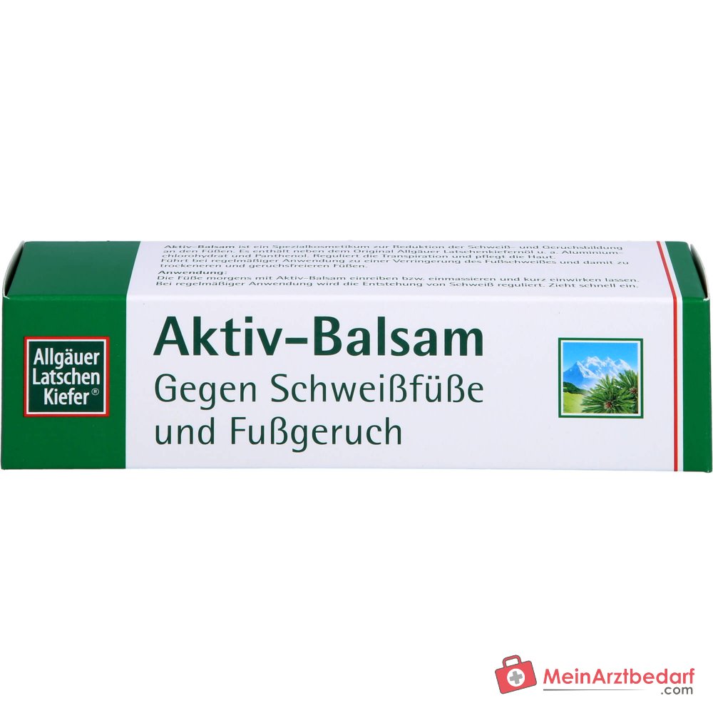Allgäuer Latschenkiefer Aktiv-Balsam Aluminiumchlorohydrat / Panthenol / Latschenkiefernöl Creme, 50 ml.