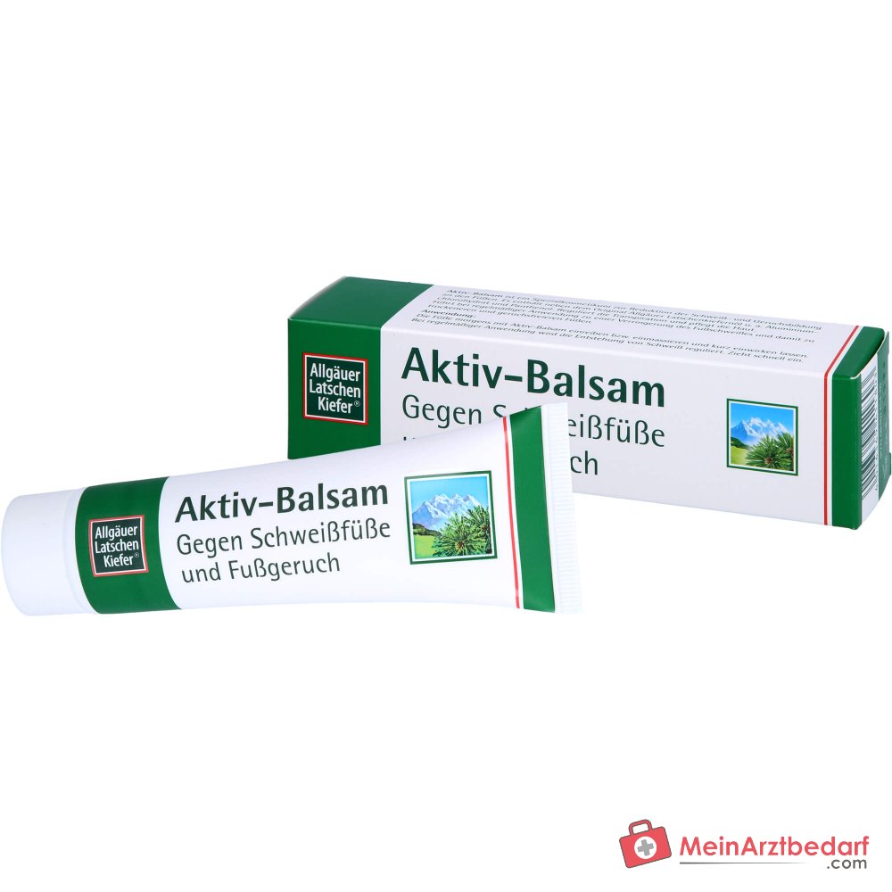 Allgäuer Latschenkiefer Aktiv-Balsam Aluminiumchlorohydrat / Panthenol / Latschenkiefernöl Creme, 50 ml.