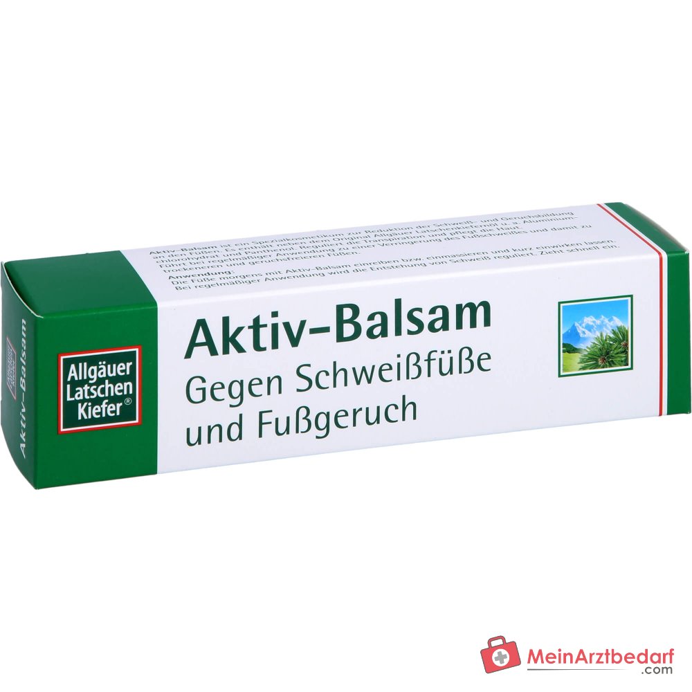 Allgäuer Latschenkiefer Aktiv-Balsam Aluminiumchlorohydrat / Panthenol / Latschenkiefernöl Creme, 50 ml.
