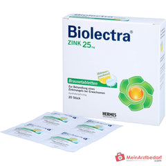 Biolectra Zink Zinksulfat Brausetabletten 25 mg, 20 St..