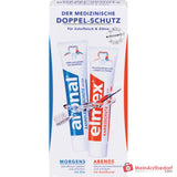 aronal / elmex Doppelschutz Natriumfluorid / Zink / Aminfluorid Zahnpasta, 2x75 ml.