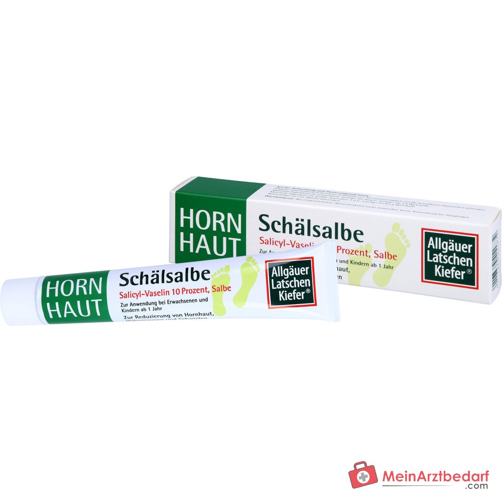 Allgäuer Latschenkiefer Hornhaut Schälsalbe Salicylsäure Salbe, 50 g.
