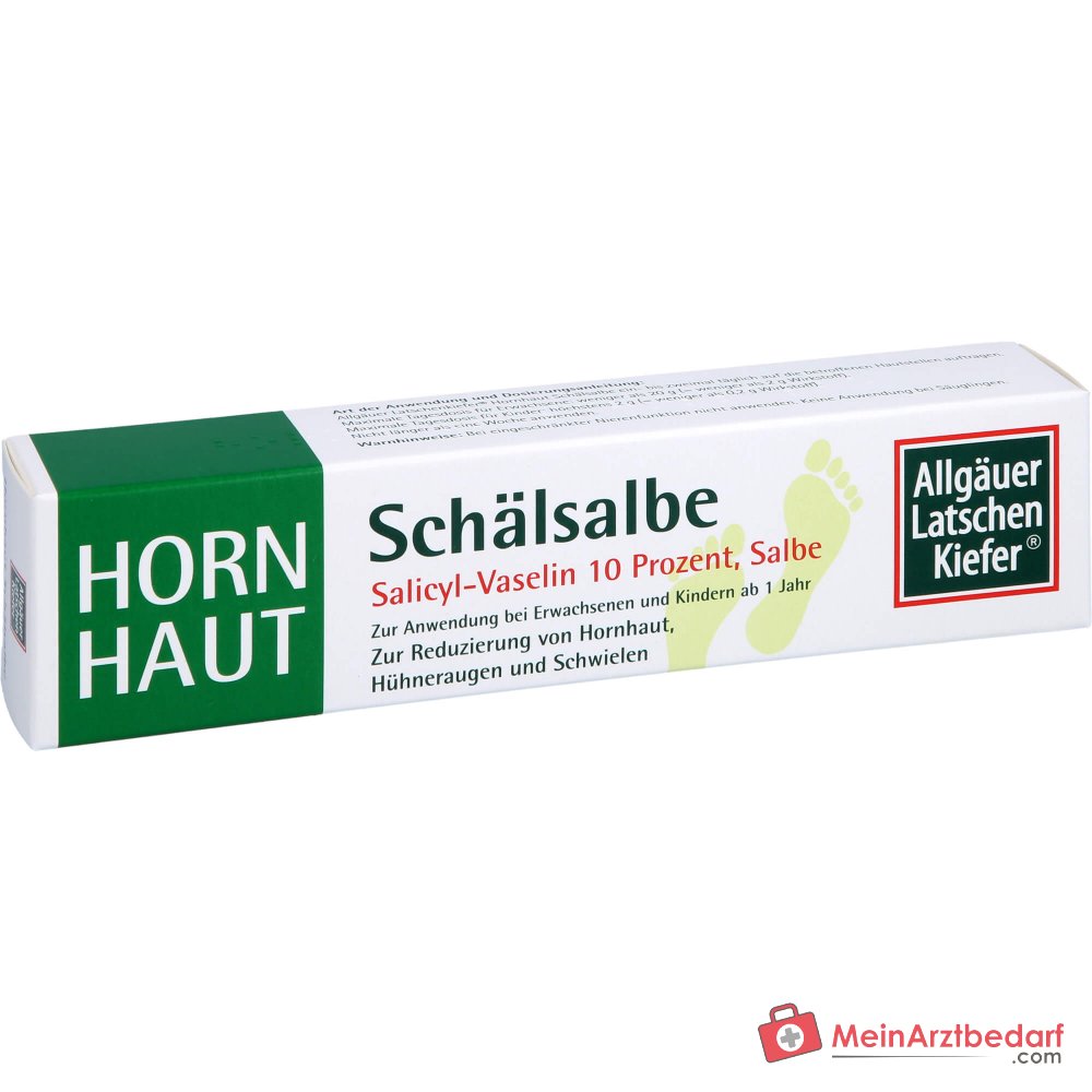 Allgäuer Latschenkiefer Hornhaut Schälsalbe Salicylsäure Salbe, 50 g.