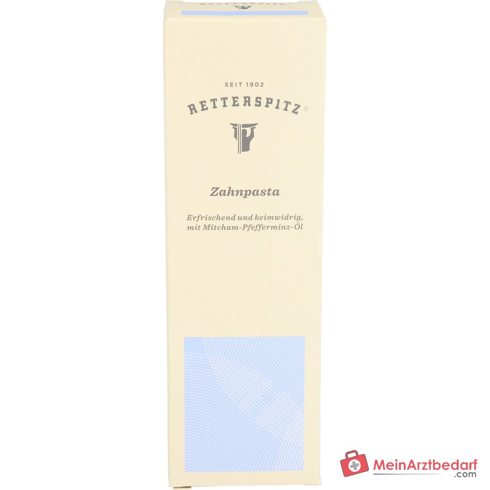 Retterspitz Zahnpasta mit Pfefferminzöl und Meersalz, 75 ml.