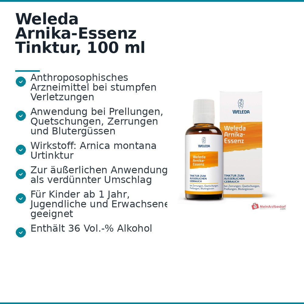 Weleda Arnica-essence tinctuur, 100 ml