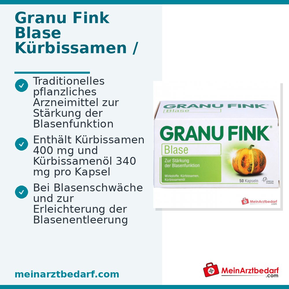 Granu Fink Blase Pompoenzaad / Pompoenzaadolie Harde Capsules, 100 st.
