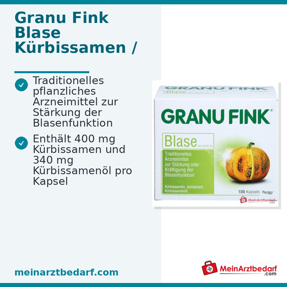 Granu Fink Blase Pompoenzaad / Pompoenzaadolie Harde Capsules, 100 st.