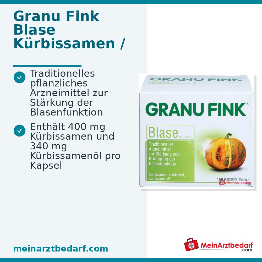 Granu Fink Blase Pompoenzaad / Pompoenzaadolie Harde Capsules, 100 st.