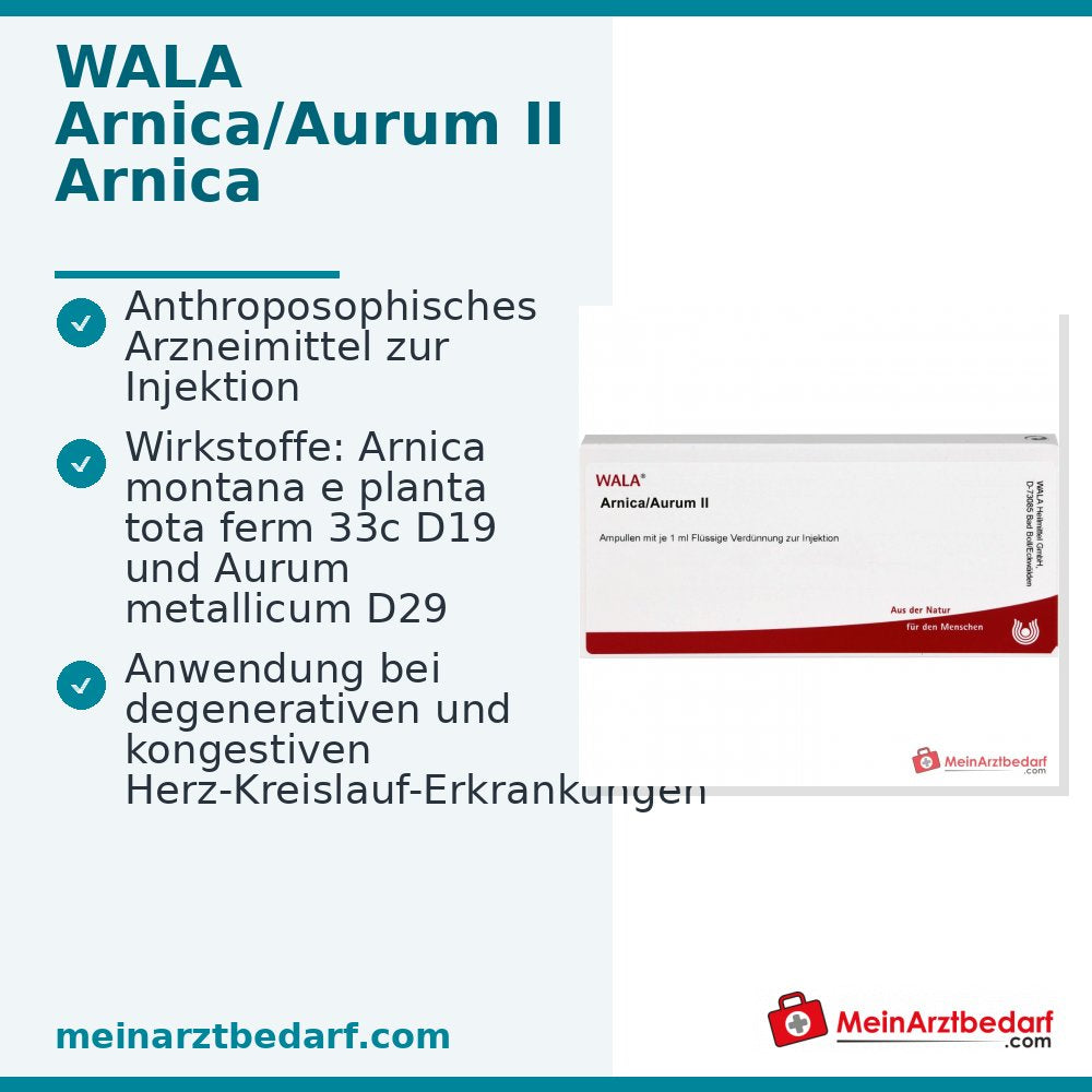 WALA Arnica/Aurum II ampullen, 10x1 ml