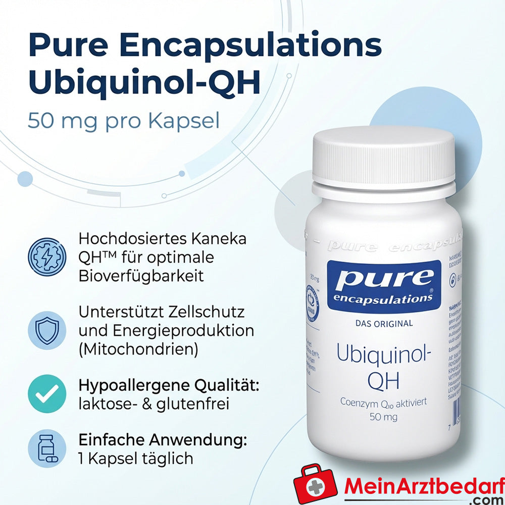 Pure Encapsulations Ubiquinol-QH 50 mg Capsules 60 Capsules