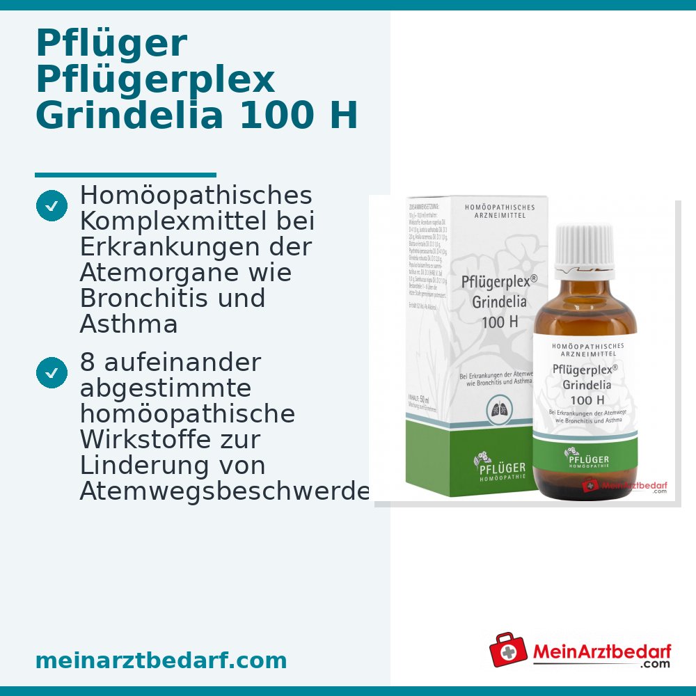 Pflügerplex Grindelia 100 H homöopathisches Arzneimittel Tropfen