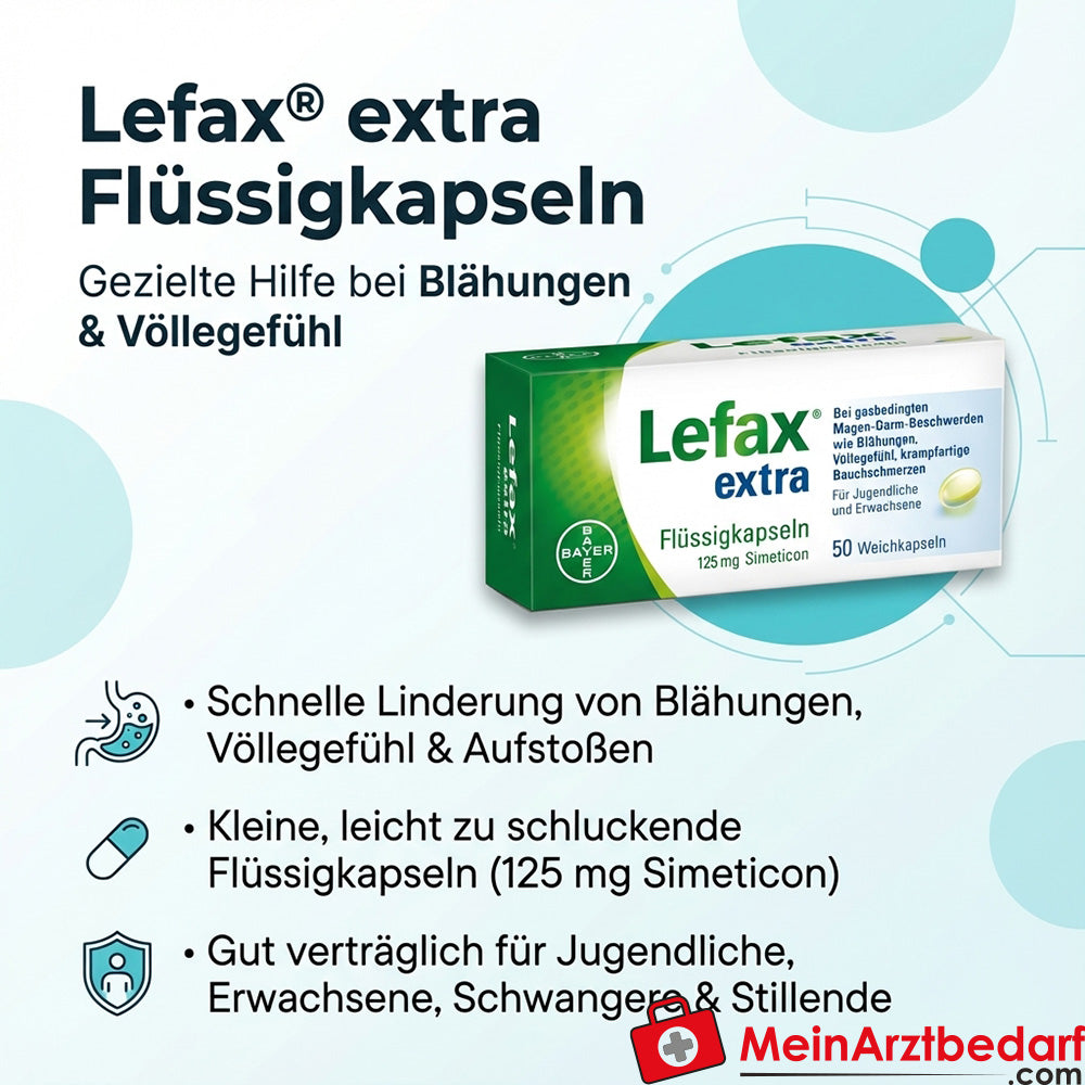 Lefax® extra simeticone kapsułki płynne 50 kapsułek