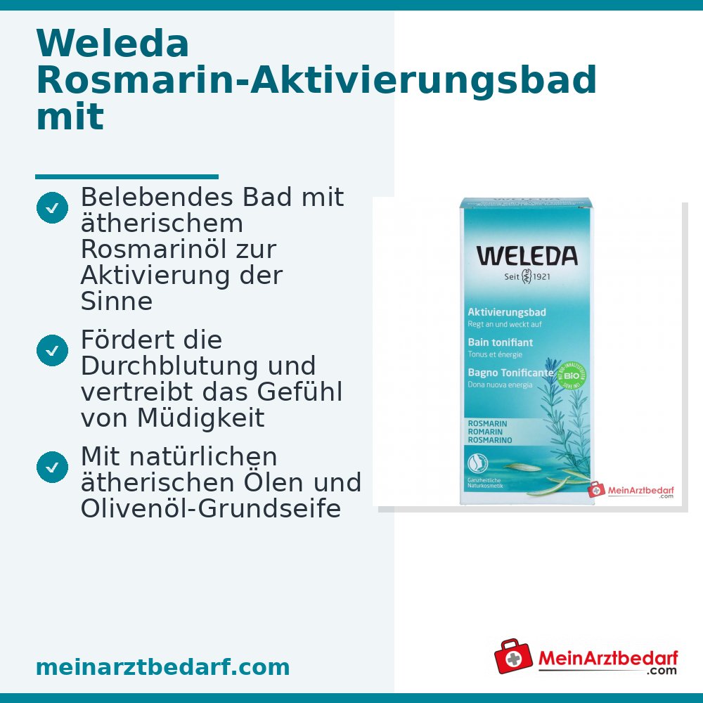 Weleda Rosmarin-Aktivierungsbad mit ätherischem Rosmarinöl, 200 ml
