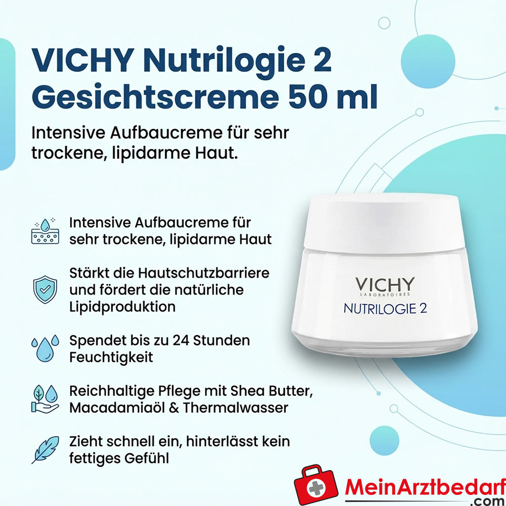 VICHY Nutrilogie 2 Gesichtscreme für sehr trockene Haut 50 ml