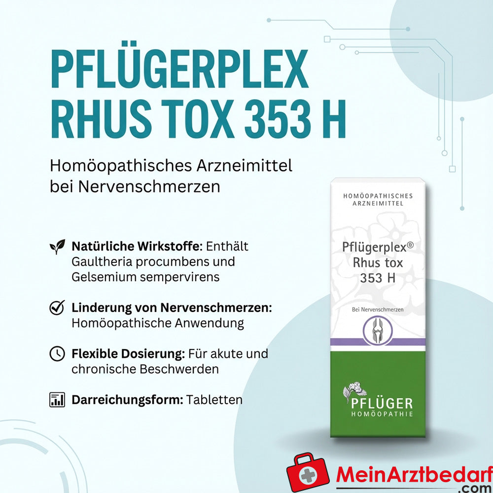 Pflügerplex Rhus tox 353 H Homöopathisches Arzneimittel Tabletten 1 Packung
