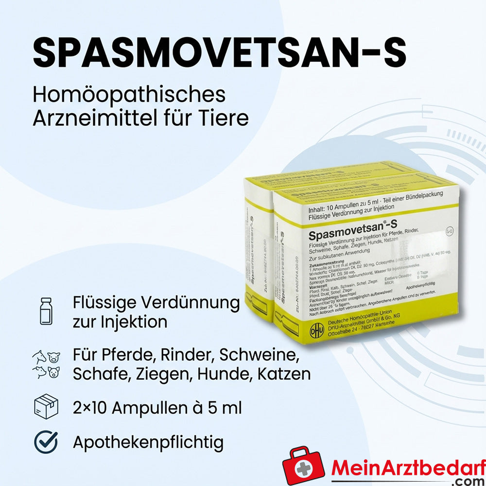 Spasmovetsan-S vet 2 x 10x5 ml