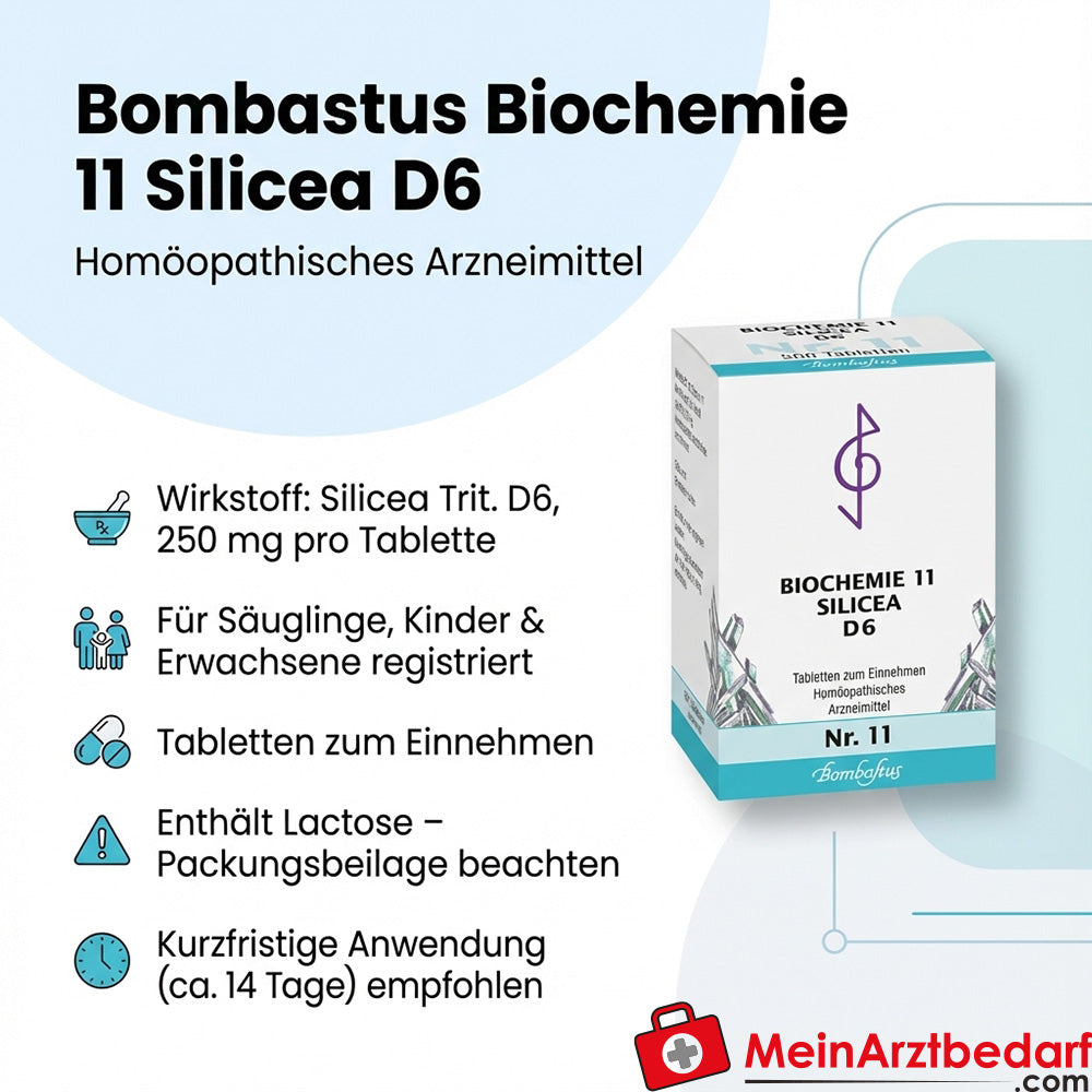 Bombastus Bioquímica 11 Silicea Trit. D6 Comprimidos 250 mg
