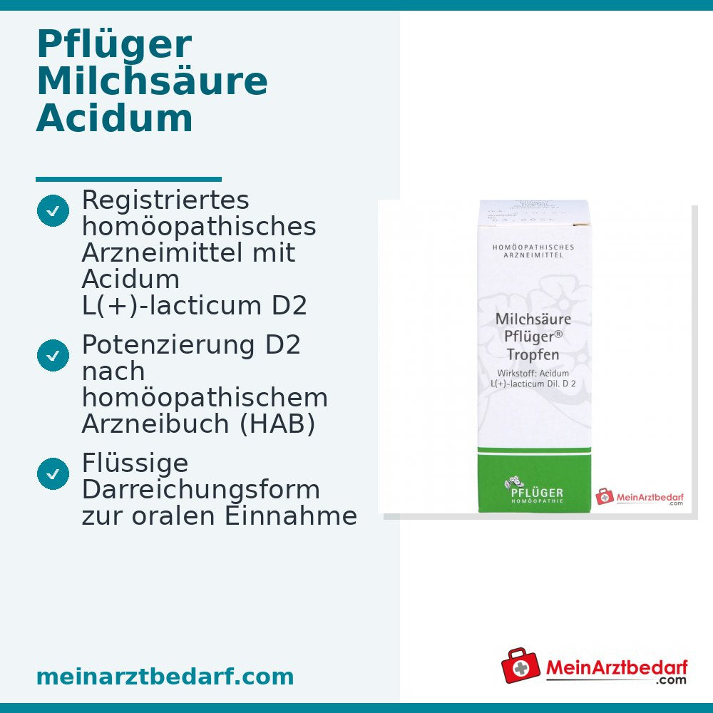Pflüger Melkzuurdruppels Acidum sarcolacticum D2 10 ml
