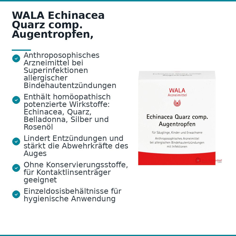 WALA Echinacea Quarz comp. gocce oculari, 30 x 0,5 ml