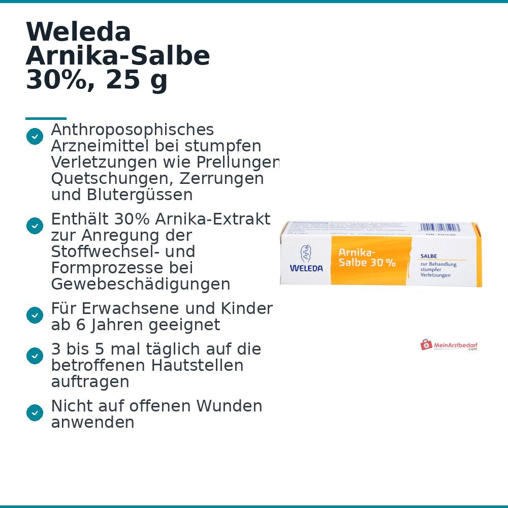 Weleda Pommade à l'Arnica 30%, 25 g