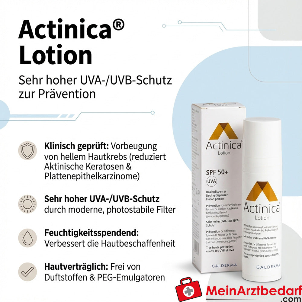 Lotion Actinica avec avobenzone, bisoctrizol et bemotrizinol, distributeur 80 g