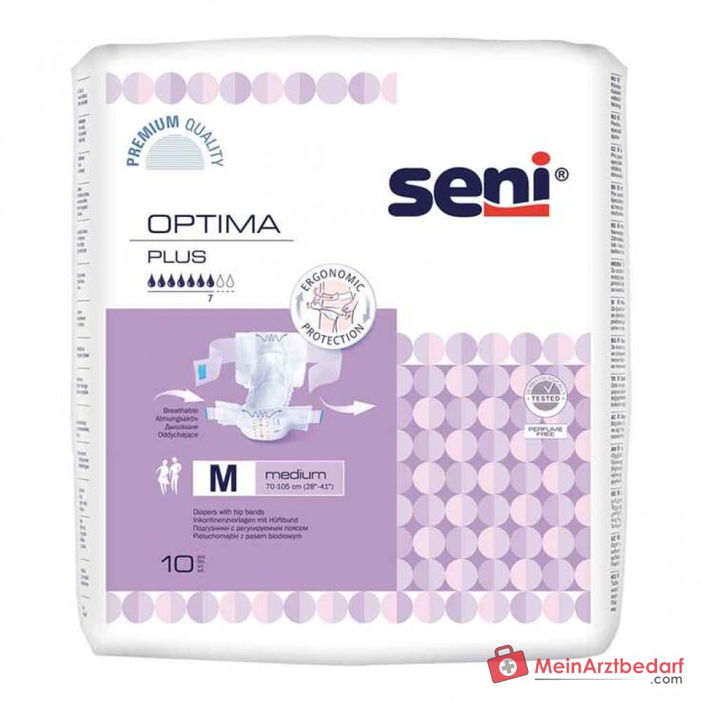 Imbottitura per incontinenza Seni Optima Plus M Fascia in vita Capacità di assorbimento 2.600 ml