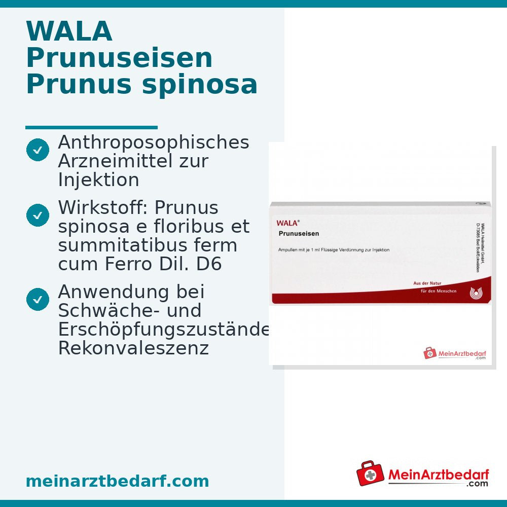 WALA Prunuseisen Ampullen, 10 x 1 ml