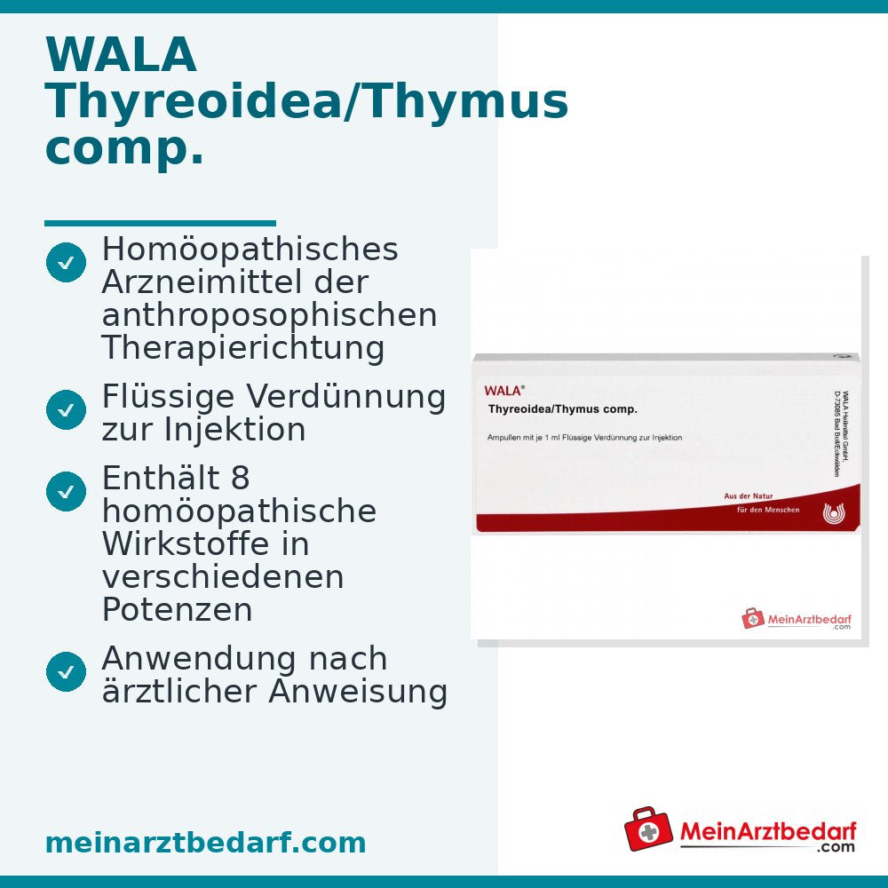 WALA Thyreoidea/Thymus comp. Ampullen, 10 x 1 ml