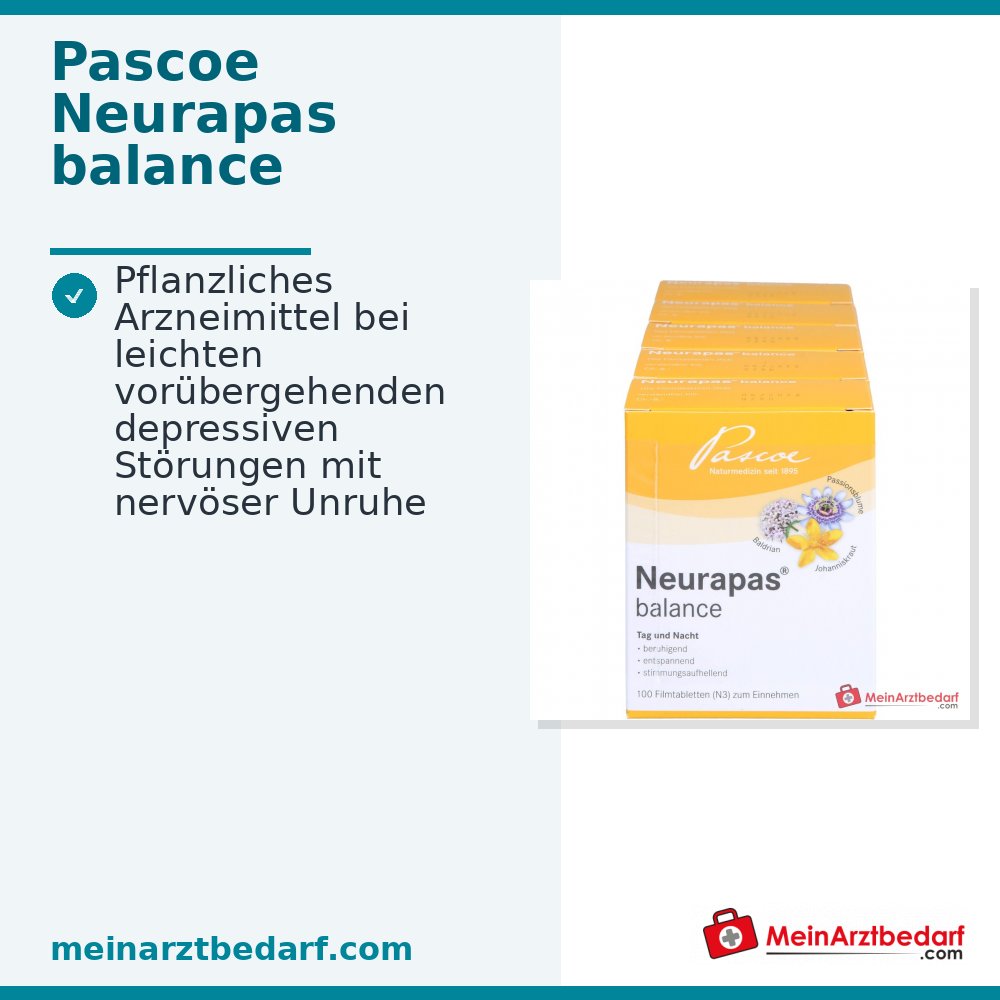 Neurapas balance compresse con valeriana, iperico e passiflora confezione, 5x100 pz.