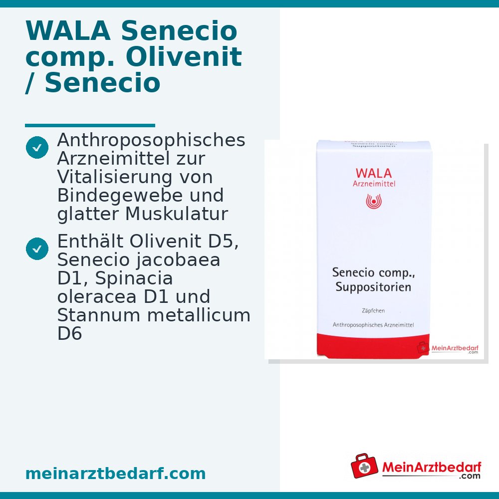 WALA Senecio comp. Supositorios, 10 unidades.