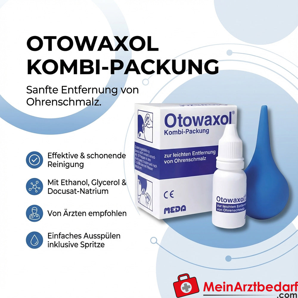 Otowaxol solution de rinçage auriculaire 10 ml docusate de sodium/éthanol/glycérol avec seringue auriculaire