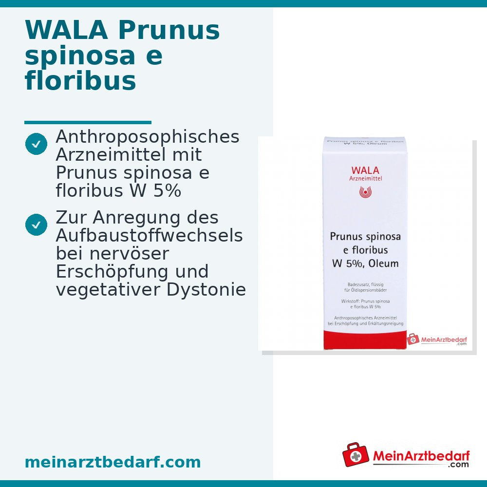 WALA Prunus spinosa e floribus Schlehdornblüten Badezusatz Öl, 100 ml
