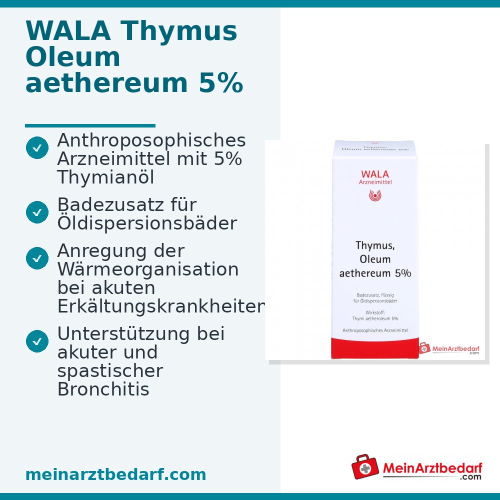 WALA Thymus Oleum aethereum 5% Tijmolie Badadditief, 100 ml