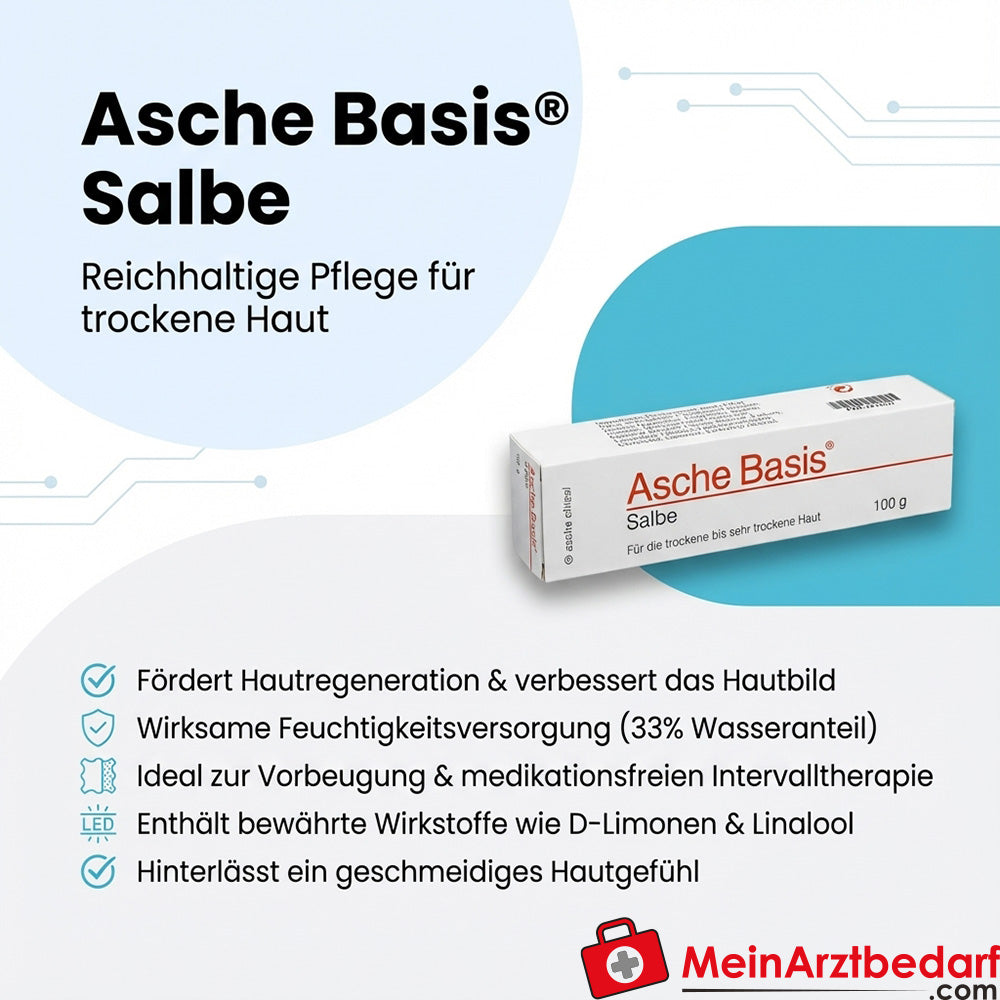 Pommade de base aux cendres 100 ml pour peau sèche à très sèche