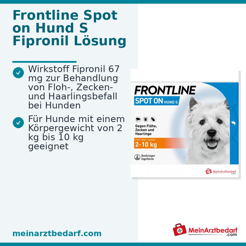 Frontline Spot On H Fipronil Pipetten 6 Stück