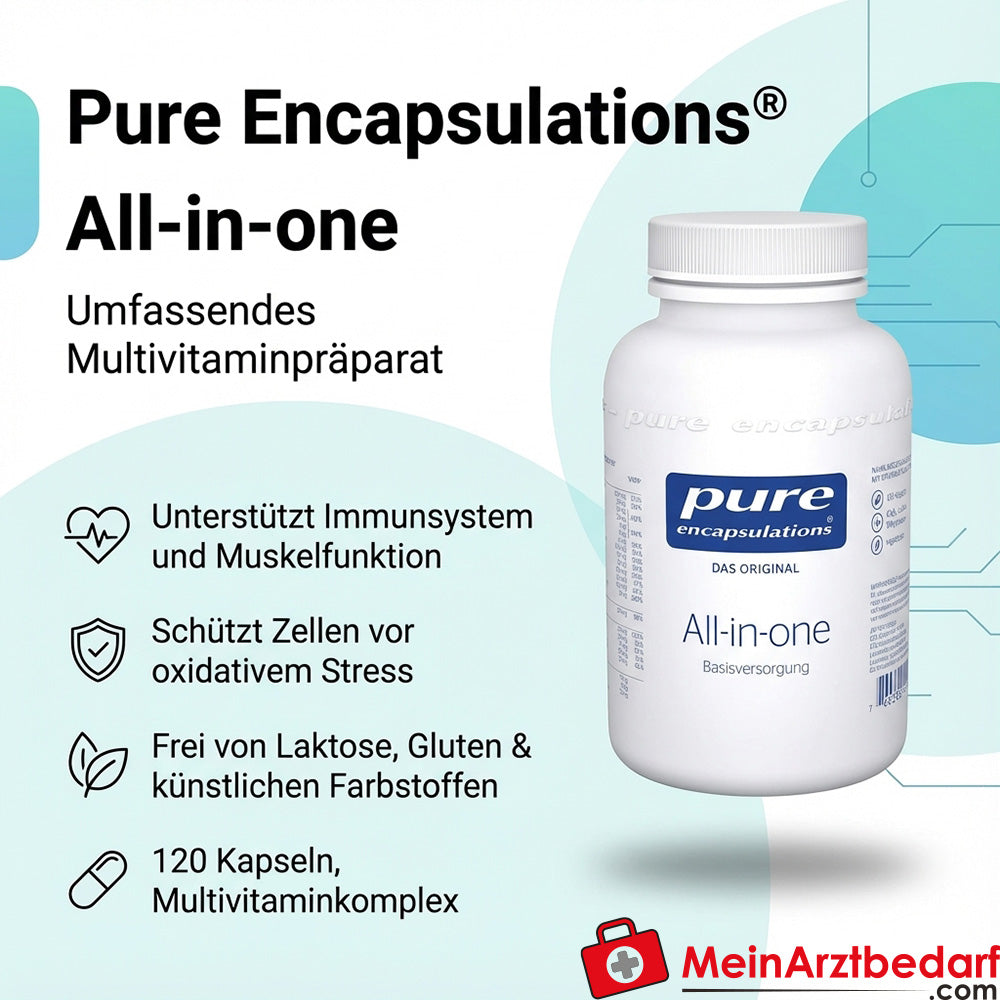 Pure Encapsulations Multiwitamina All-in-one z Q10 i luteiną w kapsułkach 120 kapsułek
