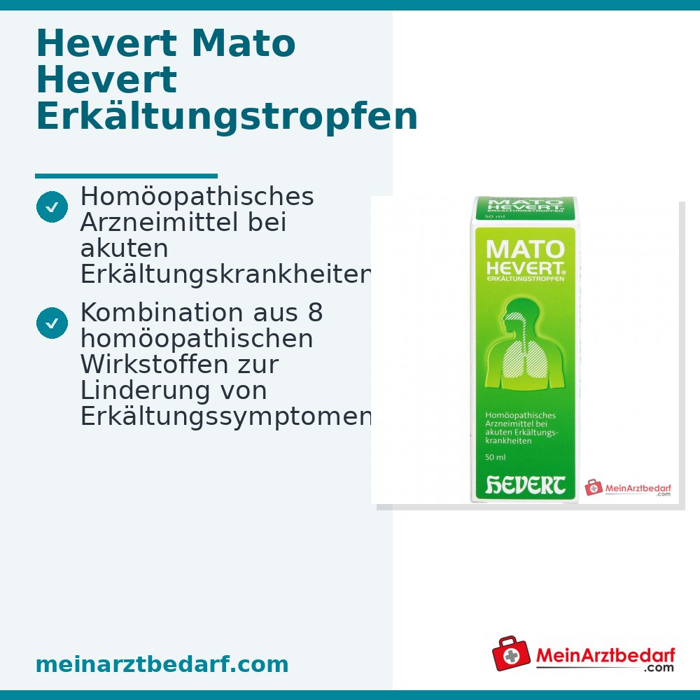 Hevert Mato Hevert Verkoudheidsdruppels Druppels, 50 ml
