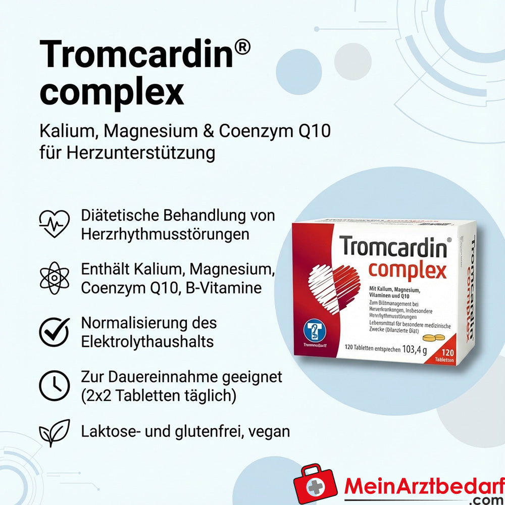 Tromcardin® complex Kalium und Magnesium mit Coenzym Q10 Tabletten 120 Stück