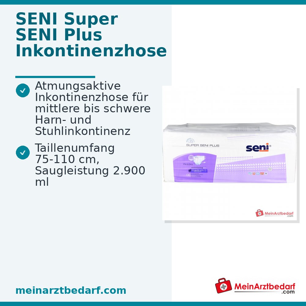 SENI Super SENI Plus incontinentieluier medium, 10 st.