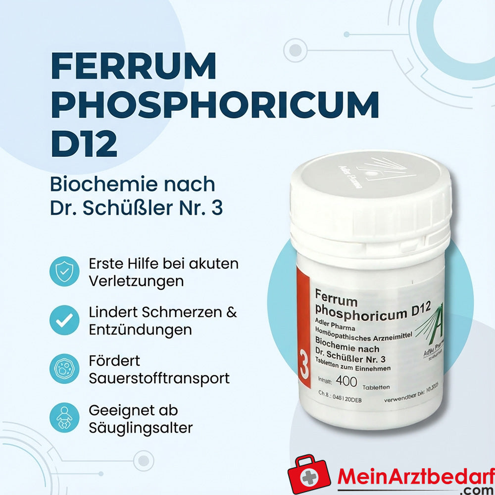 Adler Pharma Ferrum phosphoricum D12 250 mg Tabletten