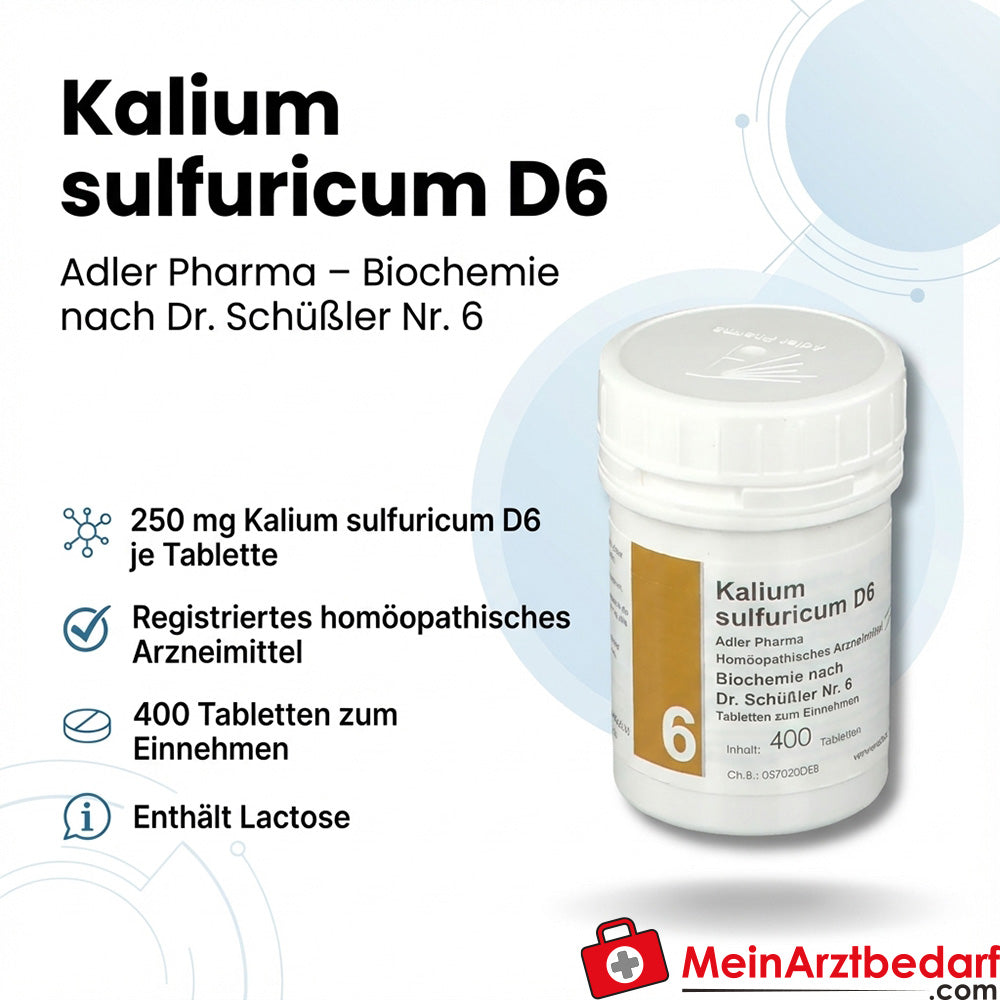 Adler Pharma Kalium sulfuricum D6 250 mg Tabletten