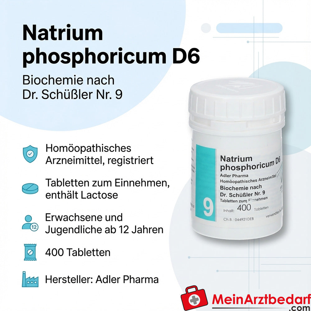Adler Pharma Natrium phosphoricum D6 250 mg Tabletten
