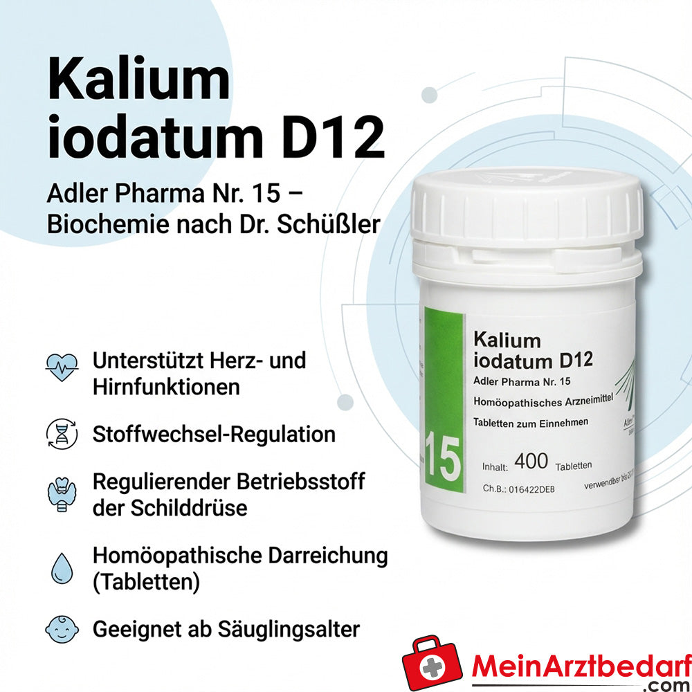 Adler Pharma Potassium iodatum D12 tabletki 250 mg (Dr Schuessler nr 15)
