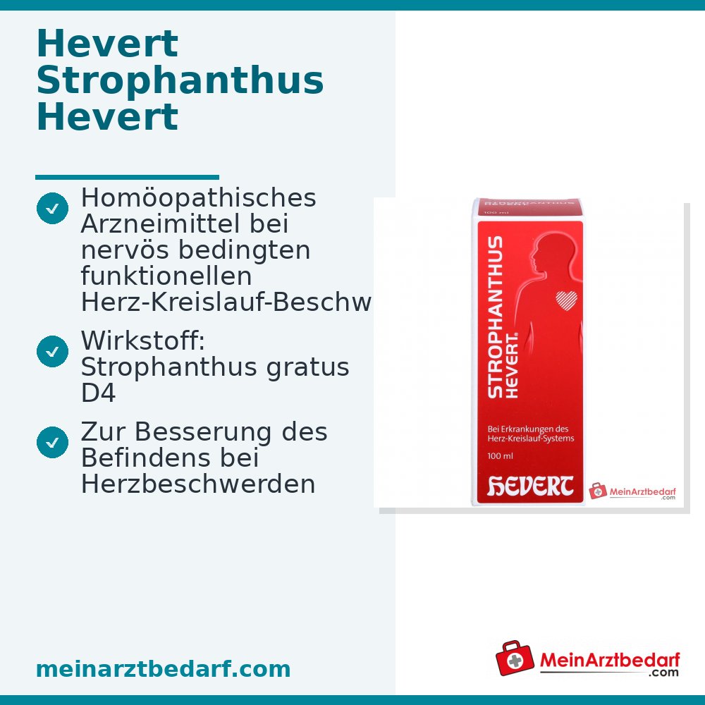 Hevert Strophanthus gratus D4 gouttes, 100 ml