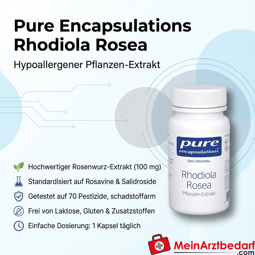 Pure Encapsulations Rhodiola Rosea 100 mg kapsułki 90 kapsułek