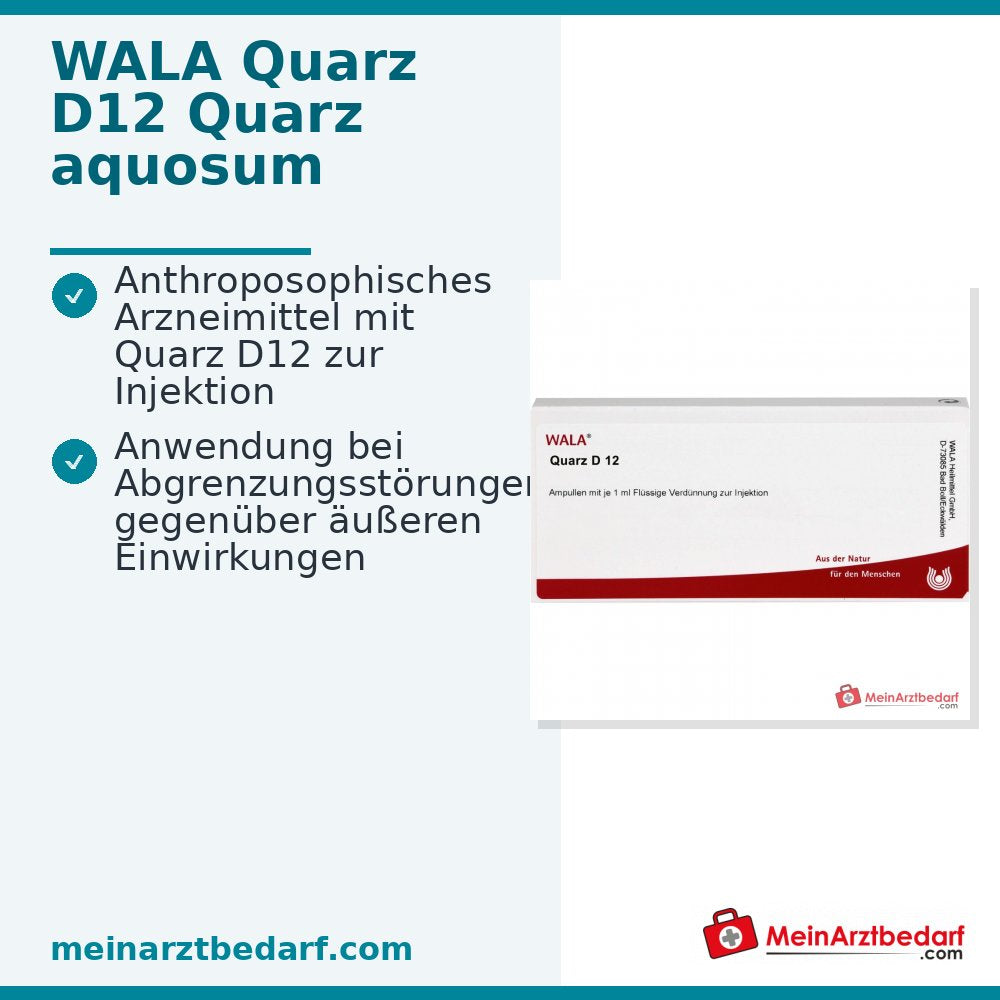 WALA Quarz D12 Ampullen, 10 x 1 ml