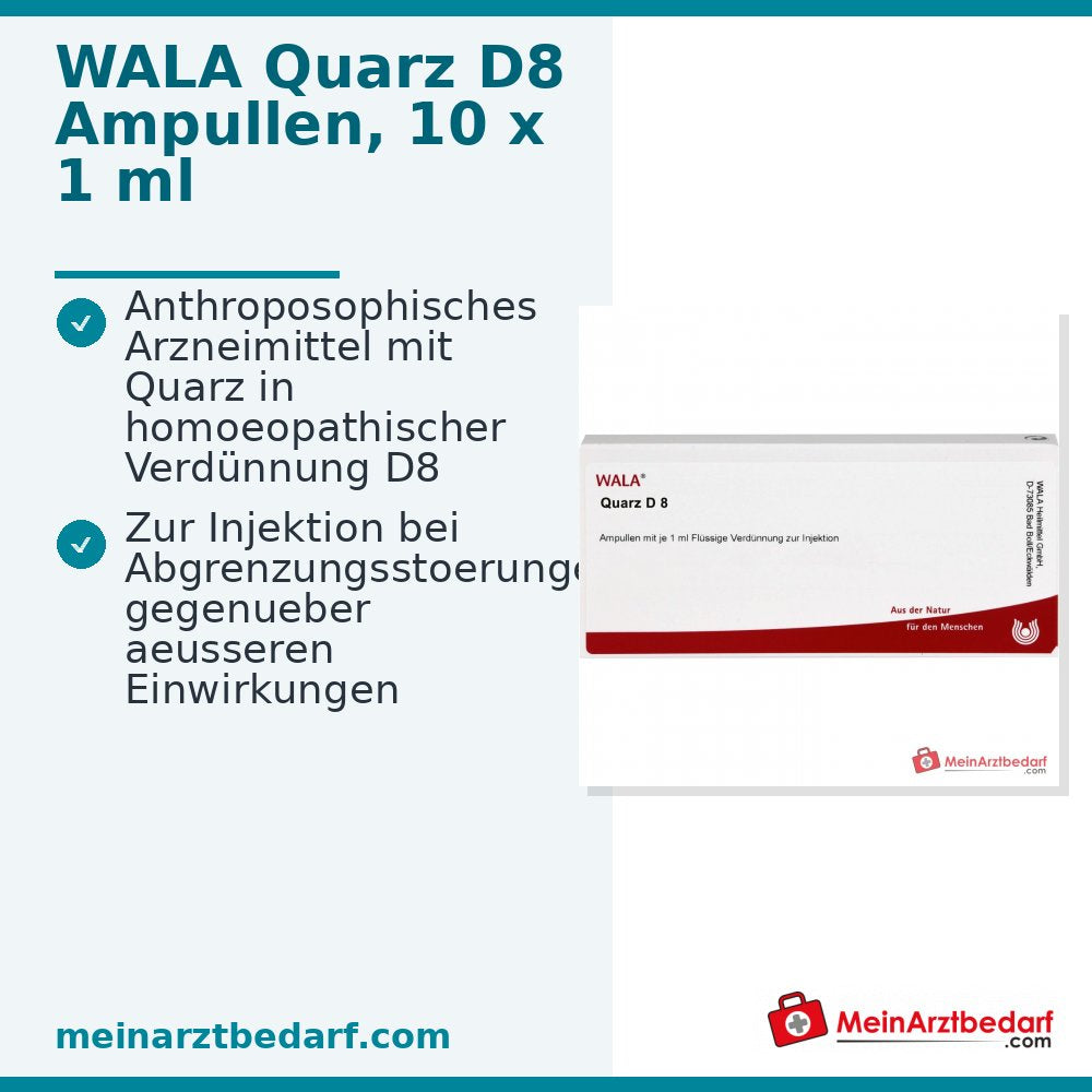 WALA Kwart D8 Ampullen, 10 x 1 ml