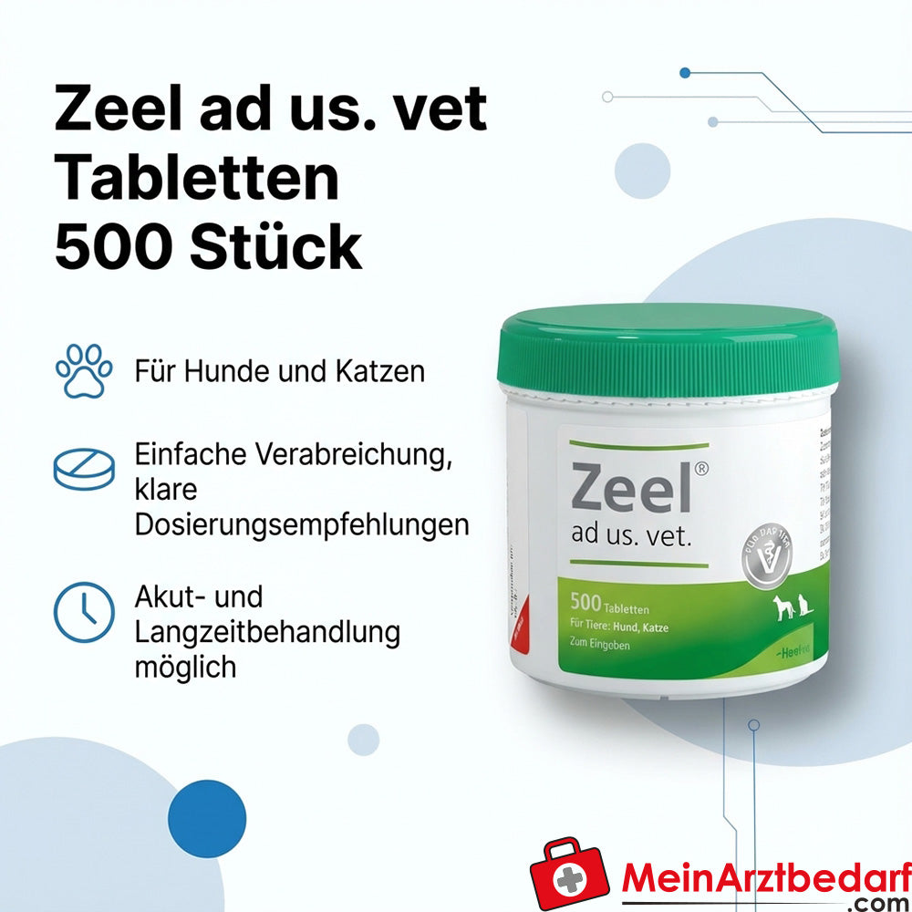 Zeel ad us. vet comprimidos 500 piezas