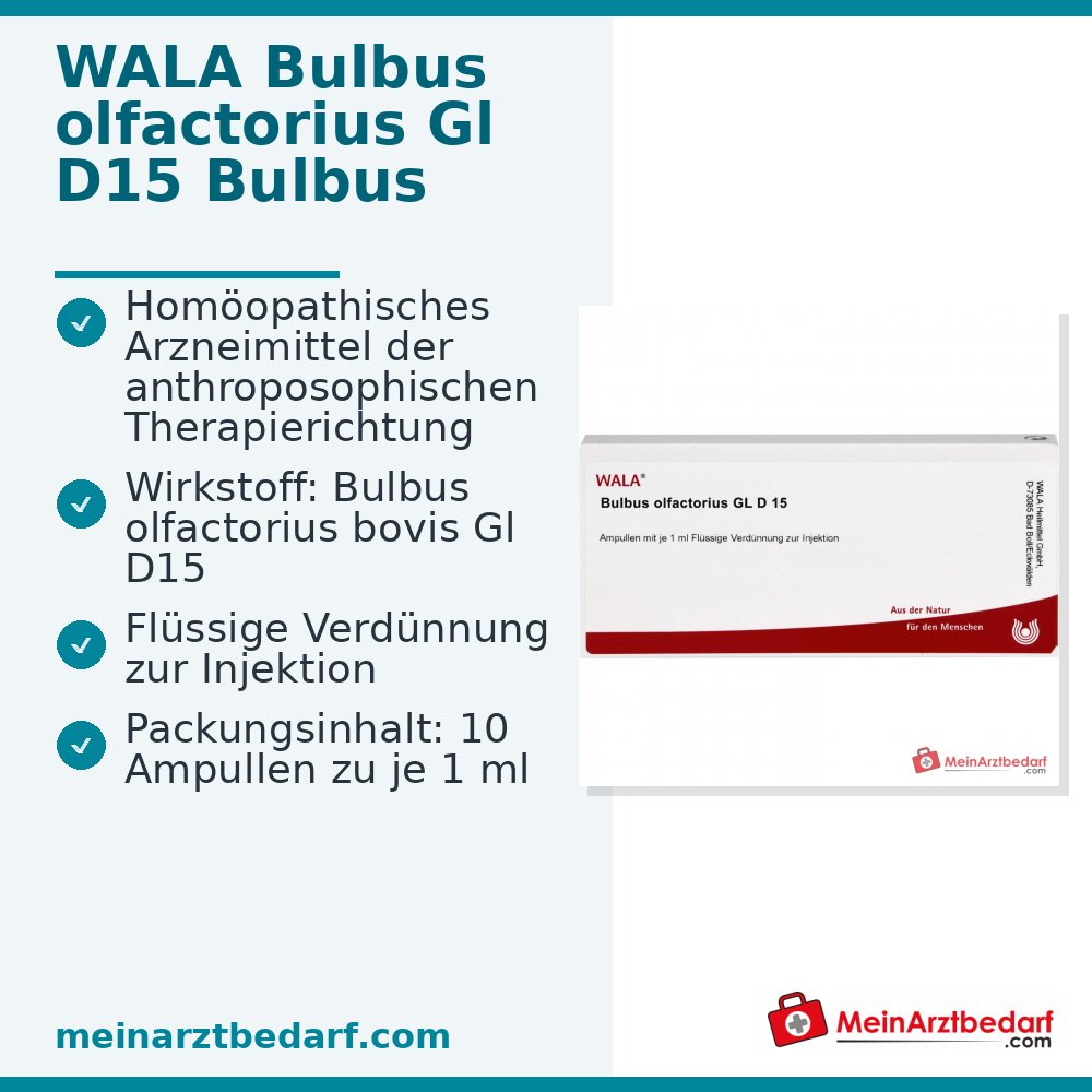 WALA Bulbus olfactorius Gl D15 Bulbus olfactorius bovin Ampoules, 10 x 1 ml