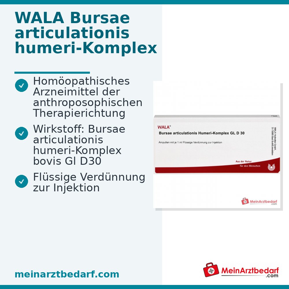 Ampoules WALA Bursae articulationis humeri-Komplex Gl D30, 10 x 1 ml